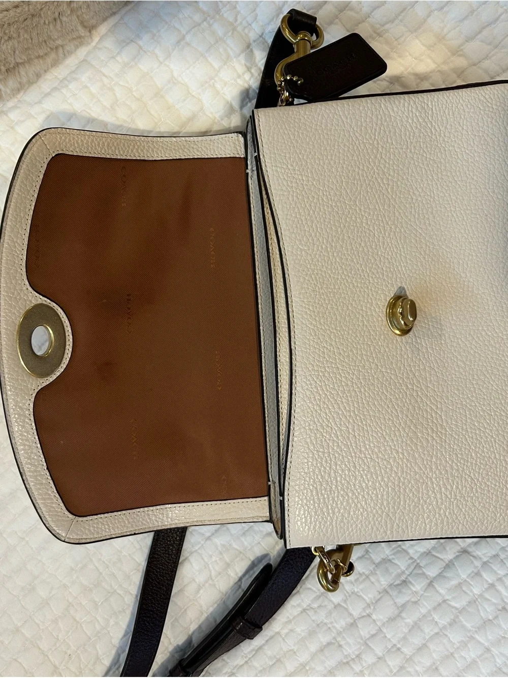 Coach Cassie B4 Chalk Colorblock Leather Crossbody Bag - Picture 6 of 9